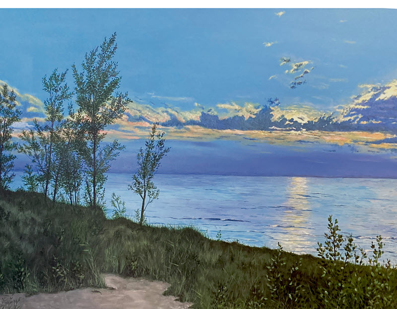 Lake Effect, an acrylic painting by Jim Kaelin